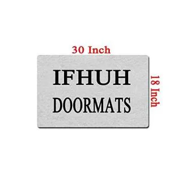 IFHUH Welcome Roll for Initiative Doormat Funny Doormat Sayings Front Door Mat Rubber Non Slip Backing Funny Welcome Mat Indoor Outdoor Rug 30 in(W) X 18 in(L)