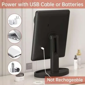 FUNTOUCH Lighted Vanity Mirror with 88 LEDs & 10X Magnification