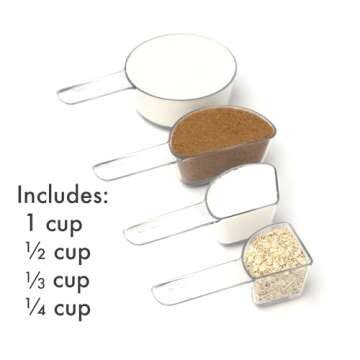 Welcome Industries Visual Measuring Cups - Clear, Easy Read, Award-Winning Design, Fractions Visible...