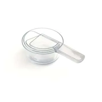 Welcome Industries Visual Measuring Cups - Clear, Easy Read, Award-Winning Design, Fractions Visible, Dishwasher Safe, Shatterproof - Stackable Kitchen Tools for Cooking & Baking - Made in the USA