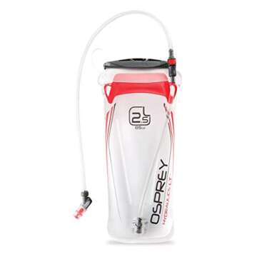 Osprey Hydraulics LT 2.5L Water Reservoir with Bite Valve, Red