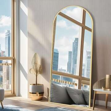 Nuttuto Arched Full Length Mirror - Stylish and Versatile