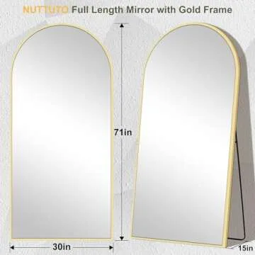Nuttuto Arched Full Length Mirror - Stylish and Versatile