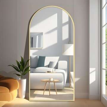 Nuttuto Arched Full Length Mirror - Stylish and Versatile