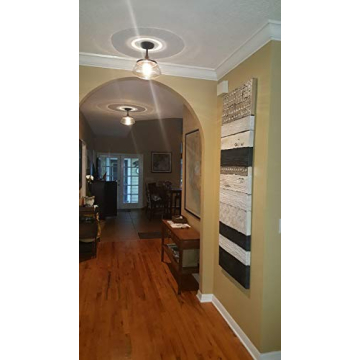 CLAXY Vintage Metal Glass Ceiling Light for Home Elegance