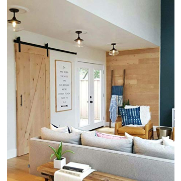 CLAXY Vintage Metal Glass Ceiling Light for Home Elegance