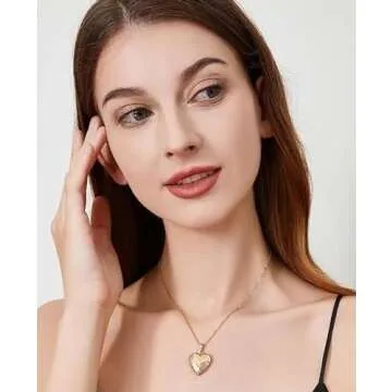 Women's Gold Locket Necklace for Meaningful Memories
