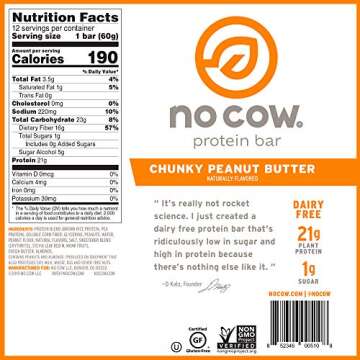 No Cow Best Seller Variety Pack, 20g Plant Based Protein, Keto Friendly, Low Sugar, Dairy Free Gluten Free, Vegan, High Fiber, Non-GMO, 2.12 Ounce (Pack of 12)