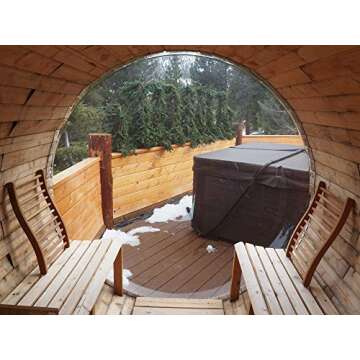 HSE Canadian Red Cedar Ergonomic S-Shape Sauna Backrest (Pack of 1)