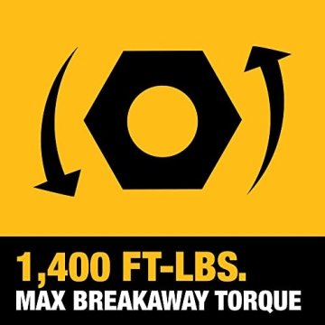 Powerful DEWALT 20V MAX Cordless Impact Wrench, 1/2 in.