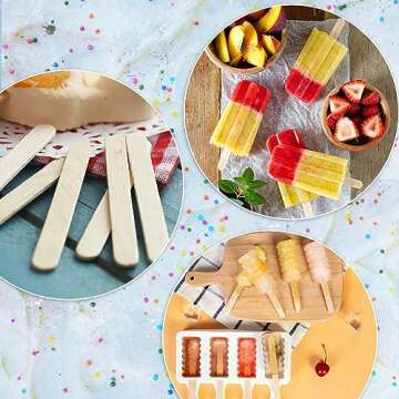 Perfect Stix - PS-114st-1,000 4.5" Craft Sticks/ Ice Cream Sticks/ Natural Wood - Box of 1,000ct