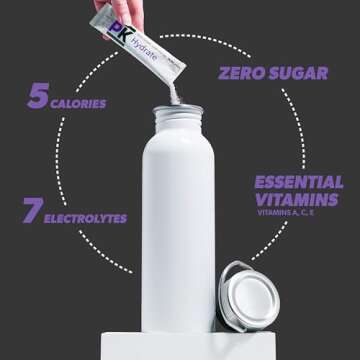 Pure Kick Hydration Pitcher Pack, Concord Grape, Includes 6 Packets, 1 Box, Makes 12 Quarts Total