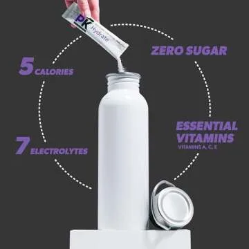 Pure Kick Hydration Pitcher Pack, Concord Grape, Includes 6 Packets, 1 Box, Makes 12 Quarts Total