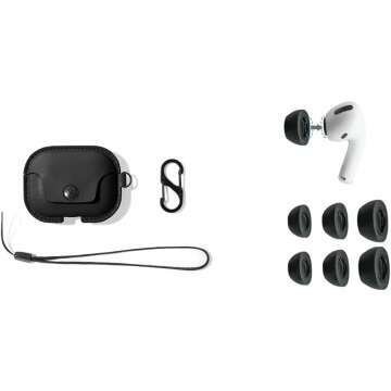 Twelve South AirSnap Pro: Leather Case & Foam Earbud Tips