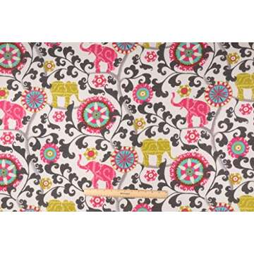Waverly 0419620 Sun N Shade Menagerie Spectrum Outdoor Fabric by The Yard