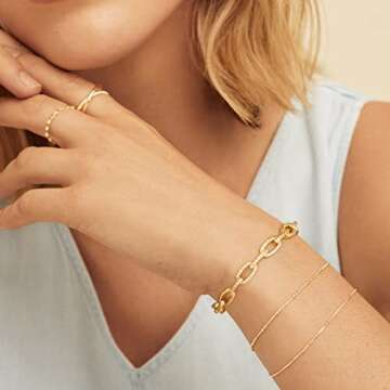 KissYan Gold Cuff Bangle Bracelets for Women, Thin 14K Gold Plated Cuff Bracelet Dainty Twisted Flat Hollow Butterfly Cubic Zirconia Jewelry Gift (Square)