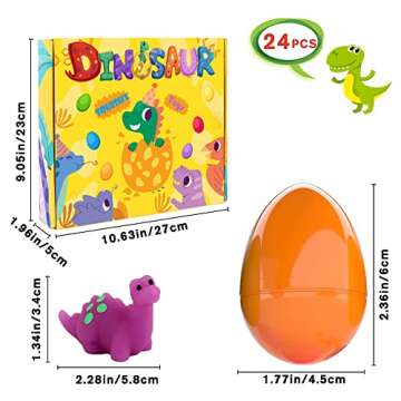 JOICEE Dinosaur Squishy Toy Eggs for Easter Fun
