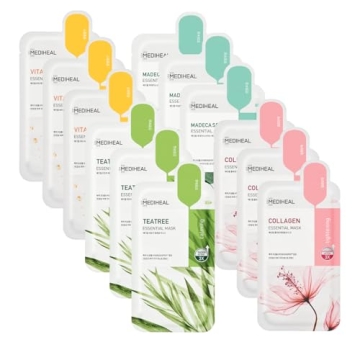 Mediheal Sheet Masks Essential HERO 12 Pack for All Skin Types