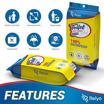 Extra-Large Waterproof Toilet Seat Covers for Travel