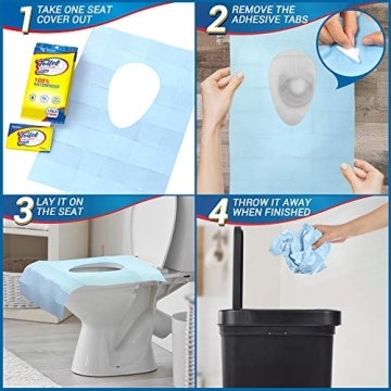 Extra-Large Waterproof Toilet Seat Covers for Travel