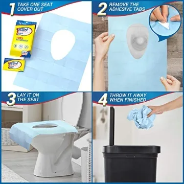 Extra-Large Waterproof Toilet Seat Covers for Travel