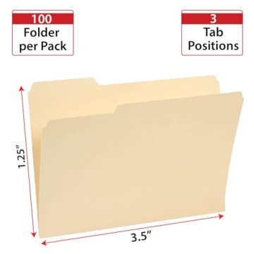 Durable Staples Manila File Folders for Organization