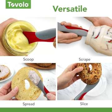 Tovolo Tool for Kitchen Meal Prep to Scoop Spread Slice and Scrape