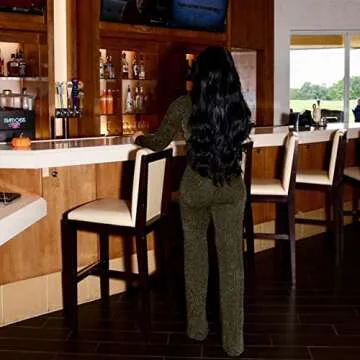 Sparkly Women V Neck Jumpsuit for Parties