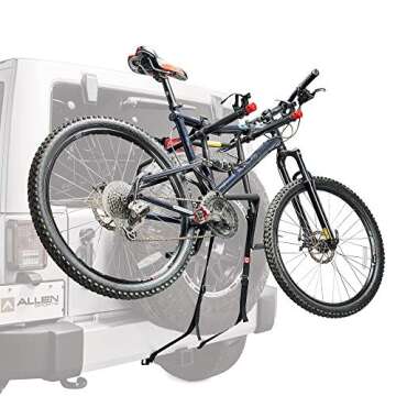 Allen Sports Deluxe 2-Bike Spare Tire Carrier, Black