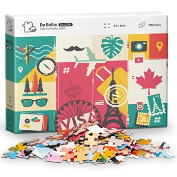 Be Better 500-Piece Jigsaw Puzzle for Adults - Abstract Fun