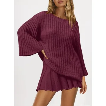 Stylish SENSERISE Women 2 Piece Sweater Set for Fall