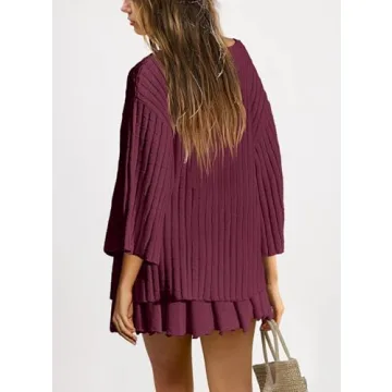 Stylish SENSERISE Women 2 Piece Sweater Set for Fall