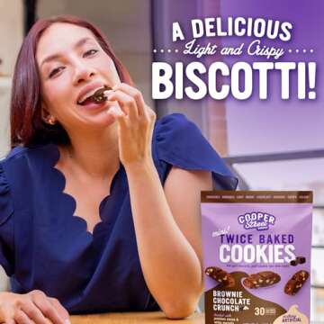 Cooper Street Brownie Biscotti - Light, Low Calorie Treats