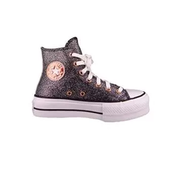 Converse Womens All Star Lift Hi Black/Copper/White Size 5.5