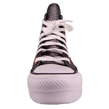 Converse Womens All Star Lift Hi Black/Copper/White Size 5.5