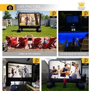 VIVOHOME Inflatable Projector Screen for Outdoor Fun