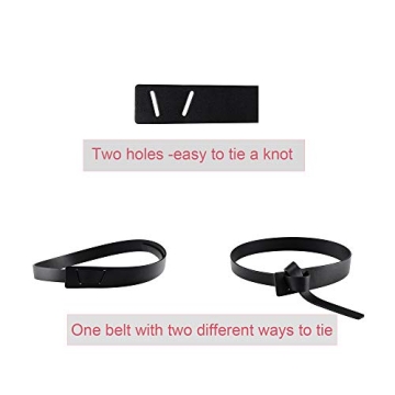 Ayliss Faux Leather Tie Knot Belt for Women Fashion