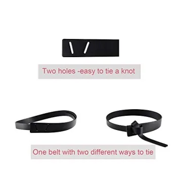 Ayliss Faux Leather Tie Knot Belt for Women Fashion