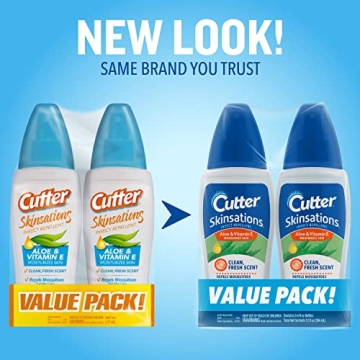 Cutter Skinsations DEET Insect Repellent for Mosquito & Tick Protection