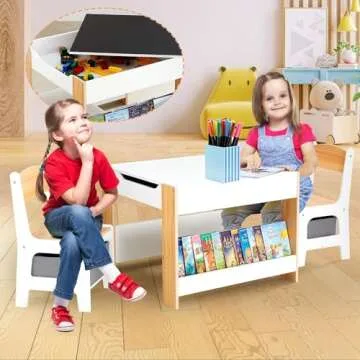 Asweets Kids Table and Chair Set for Creative Kids
