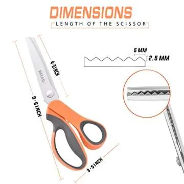 Makasla Pinking Shears for precise fabric cutting