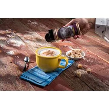 Upouria Coffee Topping Variety Pack - Chocolate and French Vanilla, 5.5 Ounce Shakeable Topping Jars - (Pack of 2)