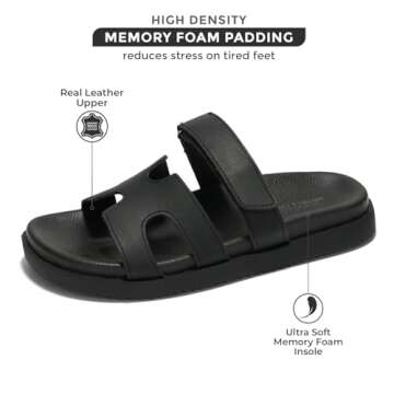 Comfortable Project Cloud Leather Sandals for Women