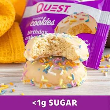 Quest Nutrition Birthday Cake Frosted Cookies, 8 Count (Pack of 3)