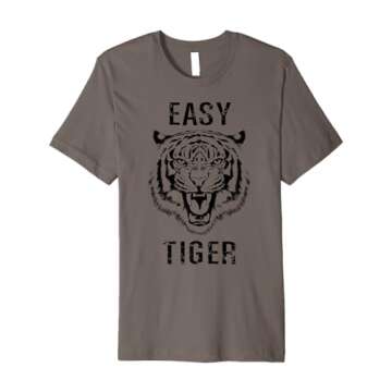 Easy Tiger Trendy Animal Print Graphic Roar Premium T-Shirt