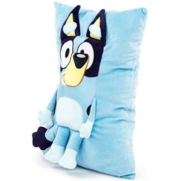 Bluey Snuggle Pillow - Soft and Cozy Plush Cushion