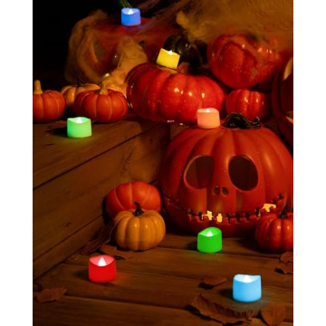 Multi Color Changing Tea Lights - 24-Pack