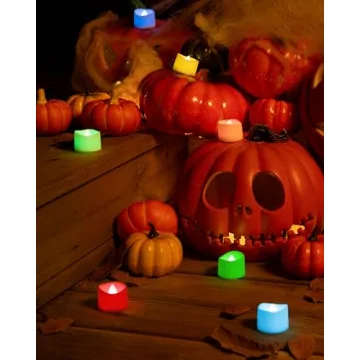 Multi Color Changing Tea Lights - 24-Pack