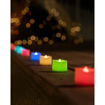 Multi Color Changing Tea Lights - 24-Pack