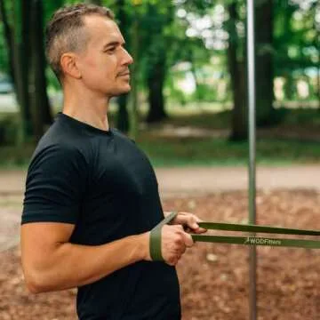 WODFitters Set of 4 Tactical Resistance Bands for Fitness